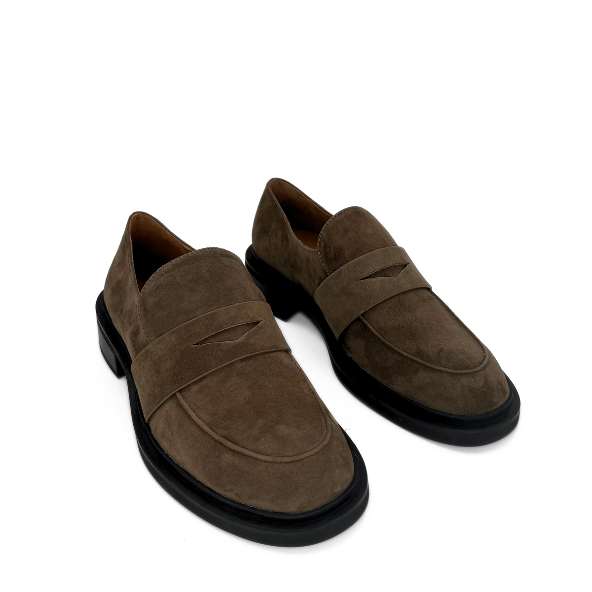 Drew Chunky Suede Loafers