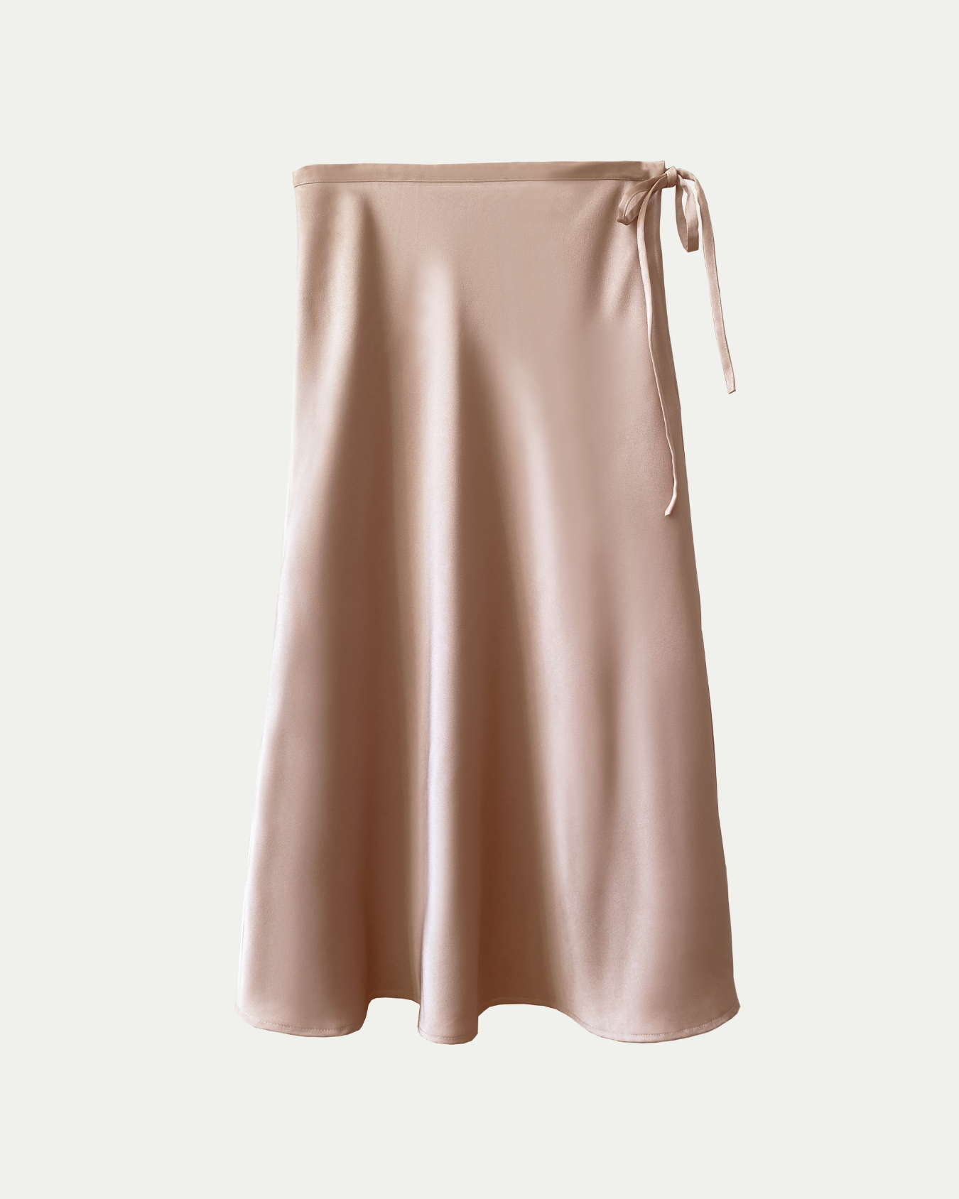 Kate Drawstring Slip Skirt in Taupe – Classic Six