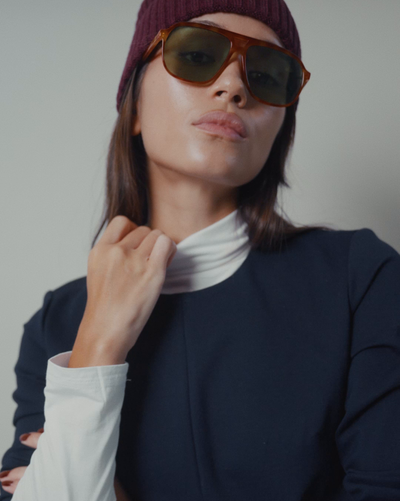 Twiggy Shift Dress in Navy