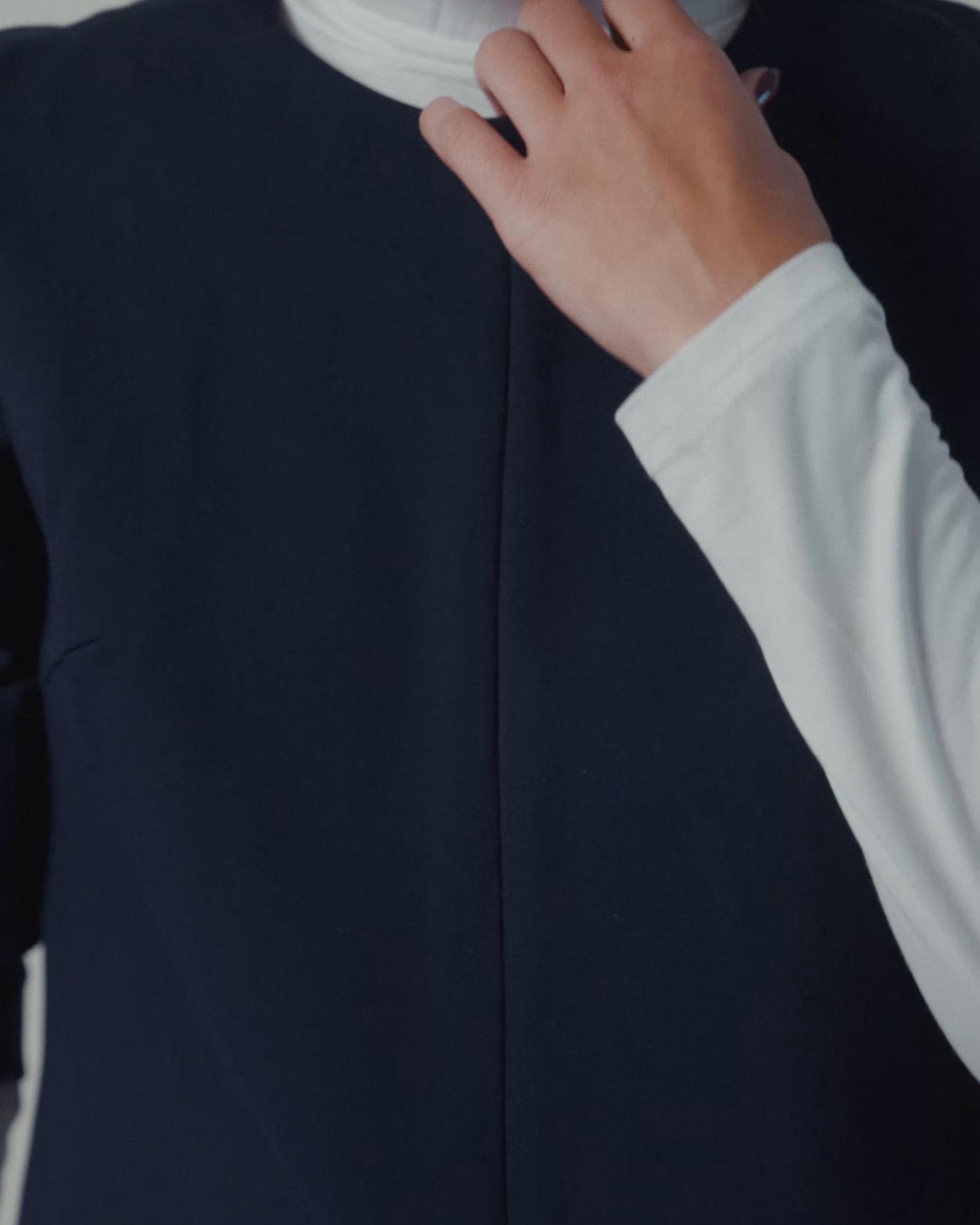 Twiggy Shift Dress in Navy