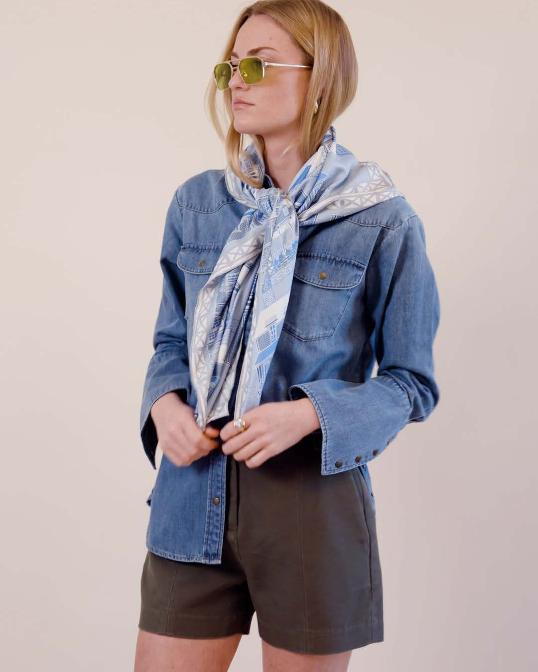 THE FISHERS ISLAND SCARF IN GREEN