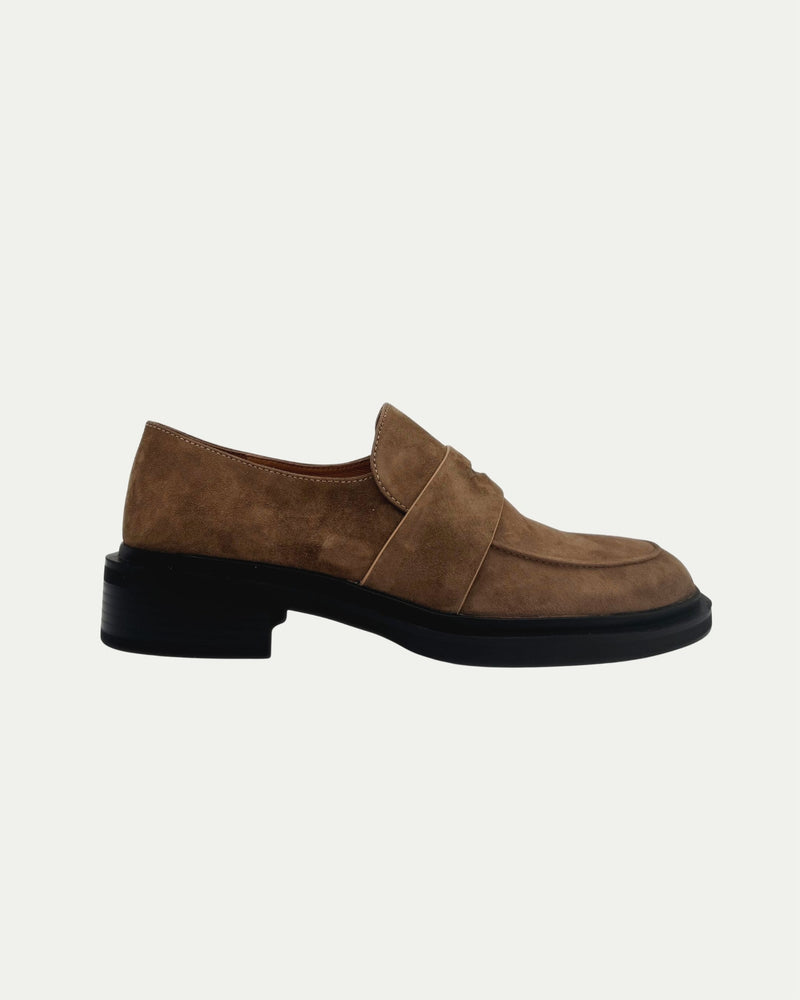 Drew Chunky Suede Loafers