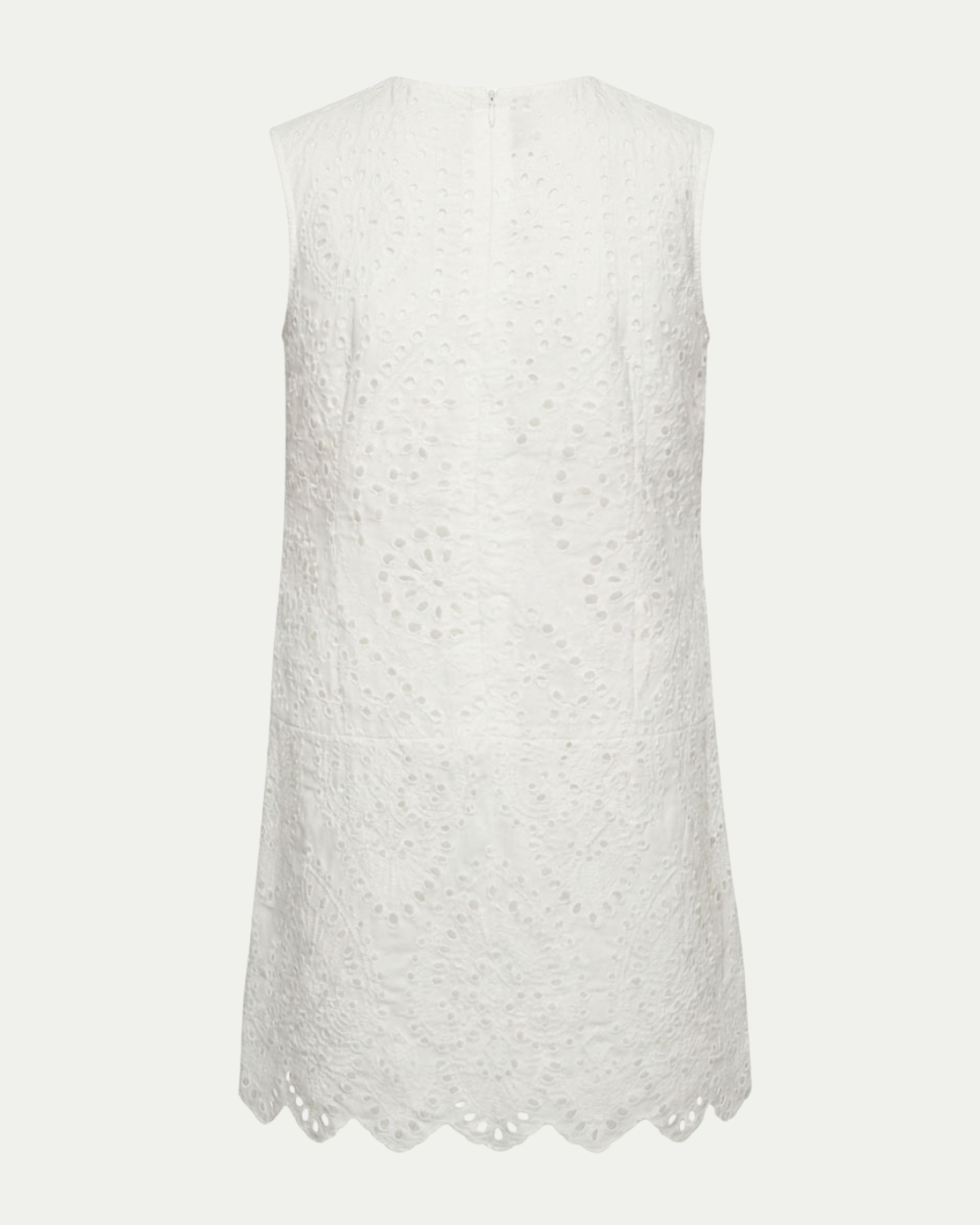 Twiggy Shift Dress in White Eyelet Fabric Classic Six Twiggy Shift Dress in White Eyelet Fabric Classic Six