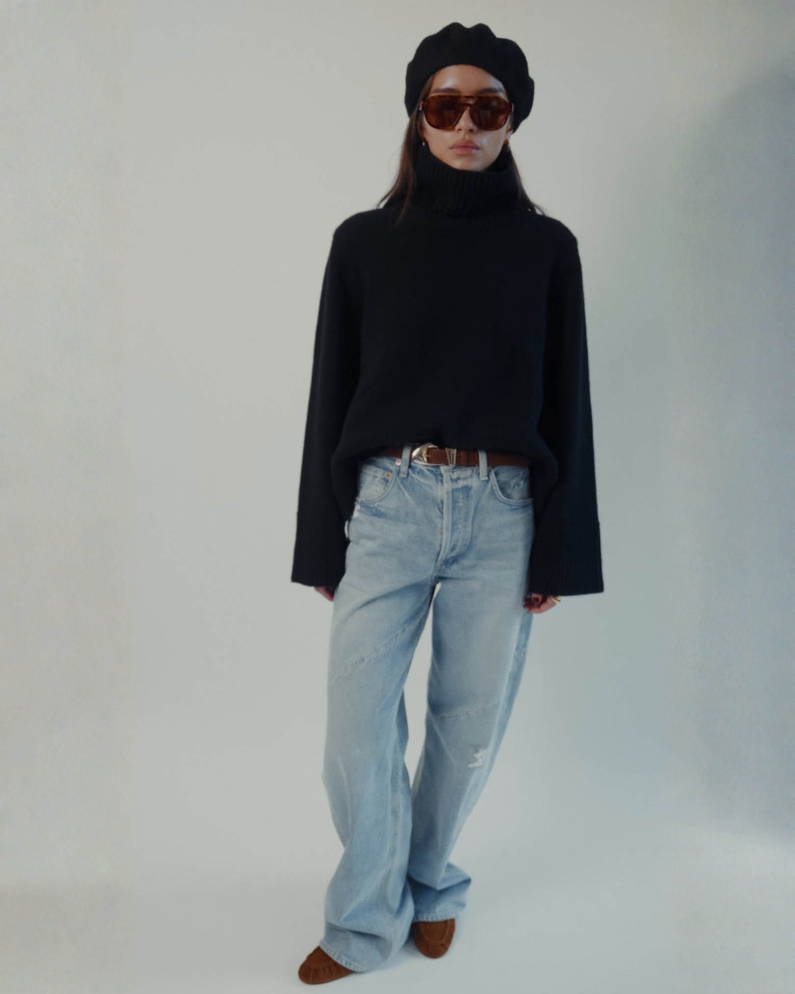 Gloria Convertible Sweater in Black
