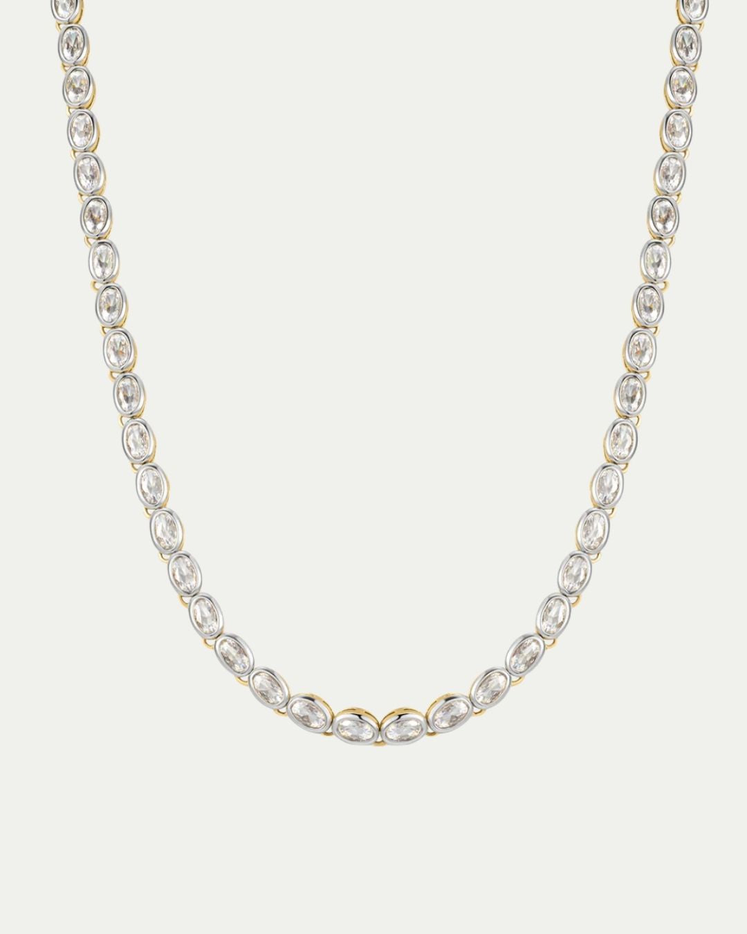 The Palais Tennis Necklace-Gold