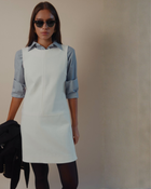 Twiggy Sleeveless Shift Dress Ivory