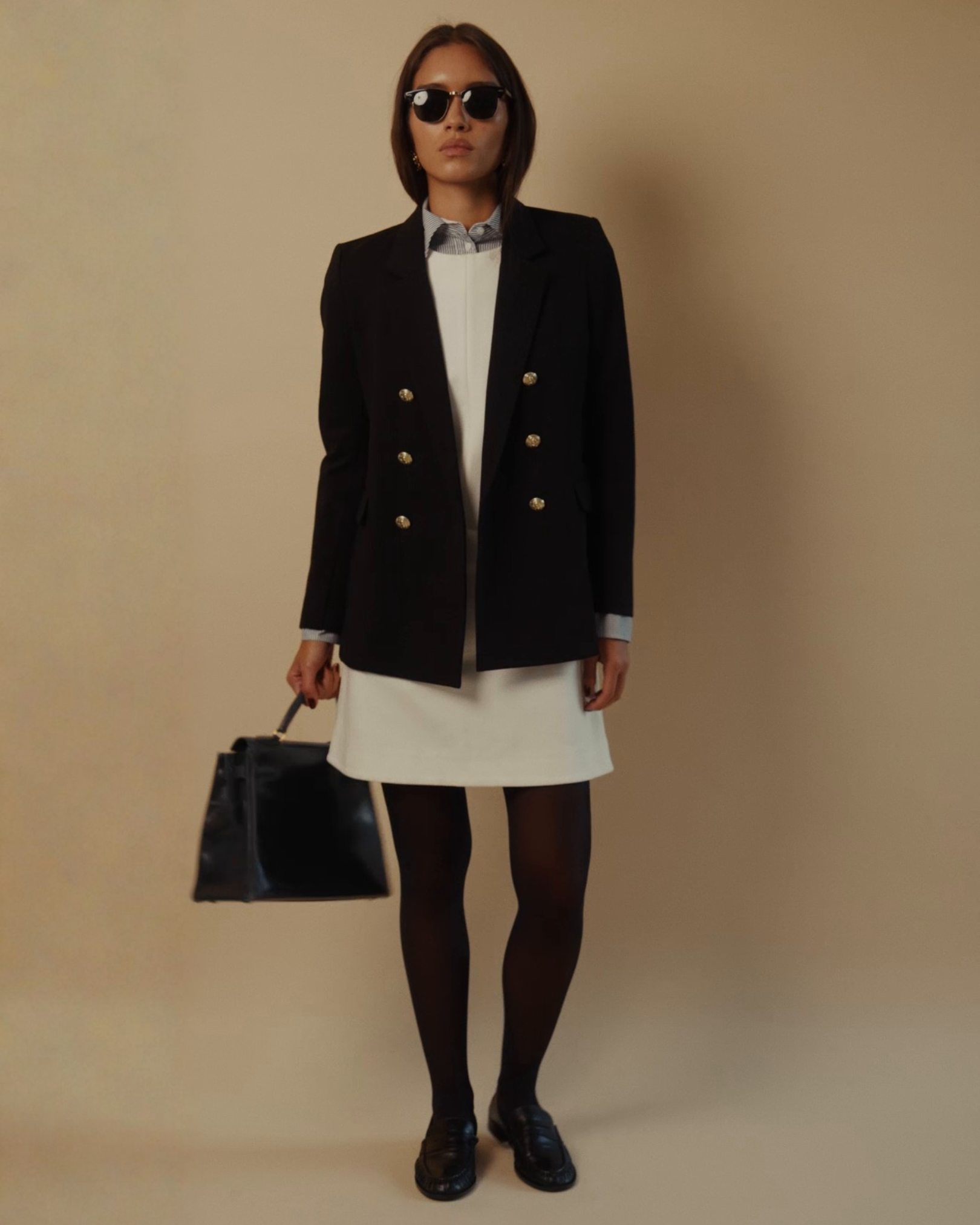 classic six twiggy dress Navy Dress