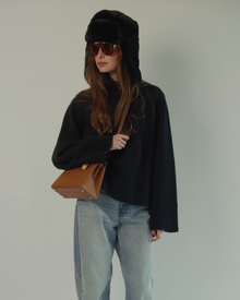 Gloria Convertible Sweater in Black