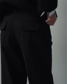 Beverly Long Wide-leg Pant in Black