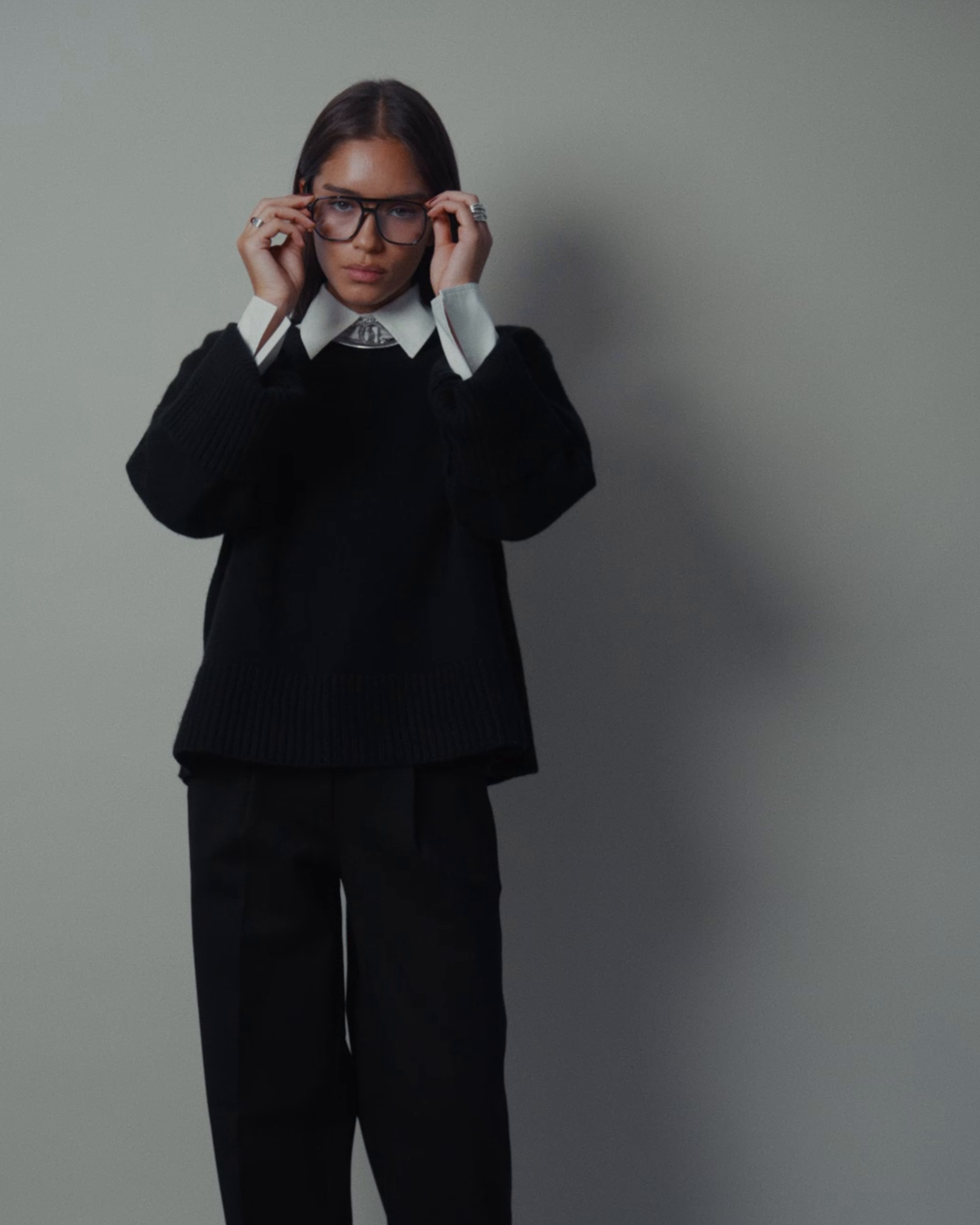 Gloria Convertible Sweater in Black