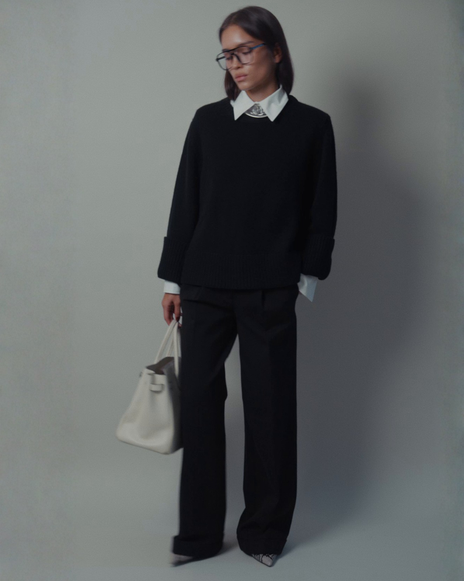 Beverly Long Wide-leg Pant in Black