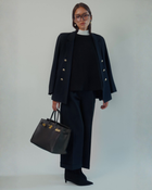 Beverly Wide-leg Pant in Navy