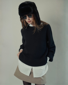 Gloria Convertible Sweater in Black