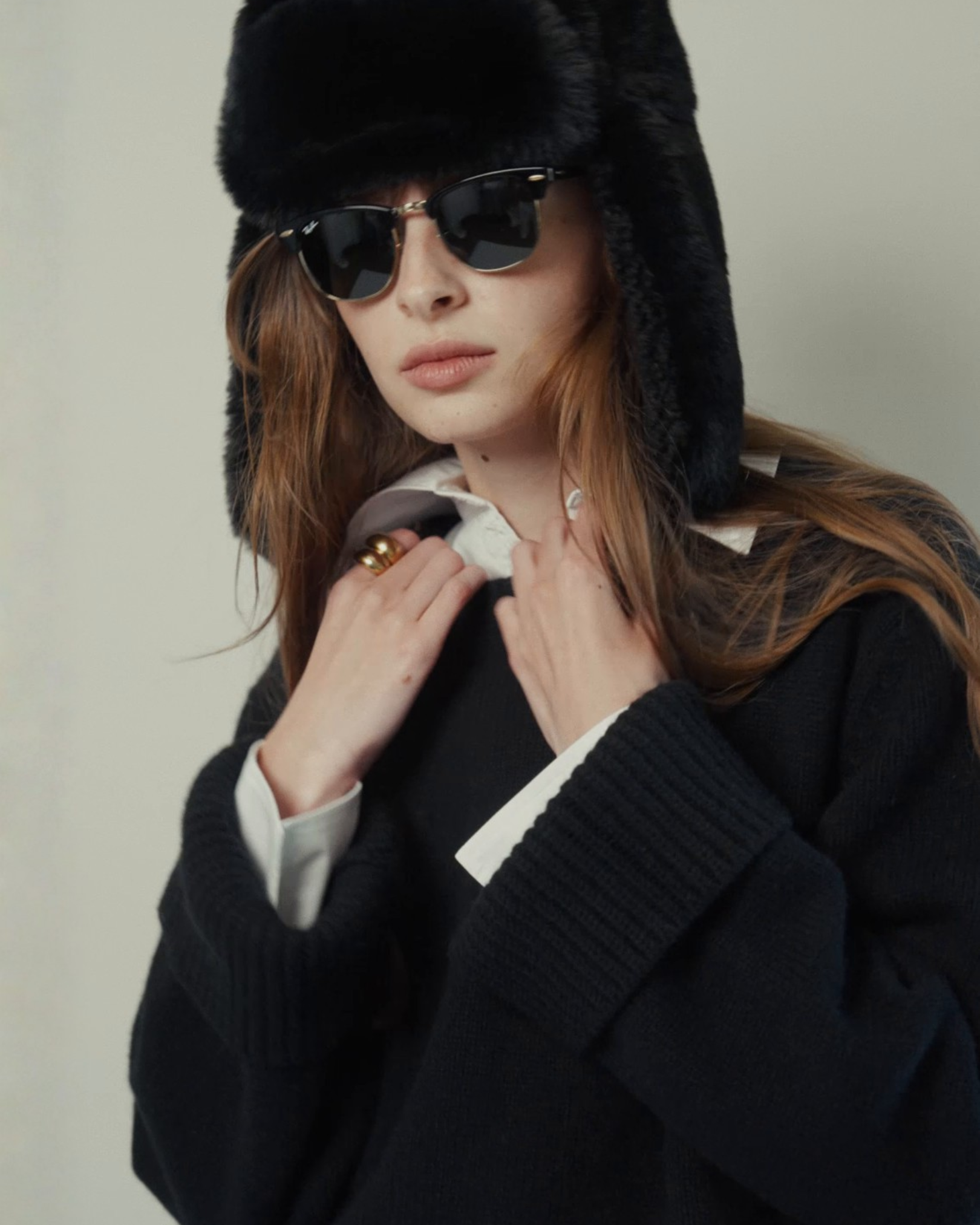 Gloria Convertible Sweater in Black