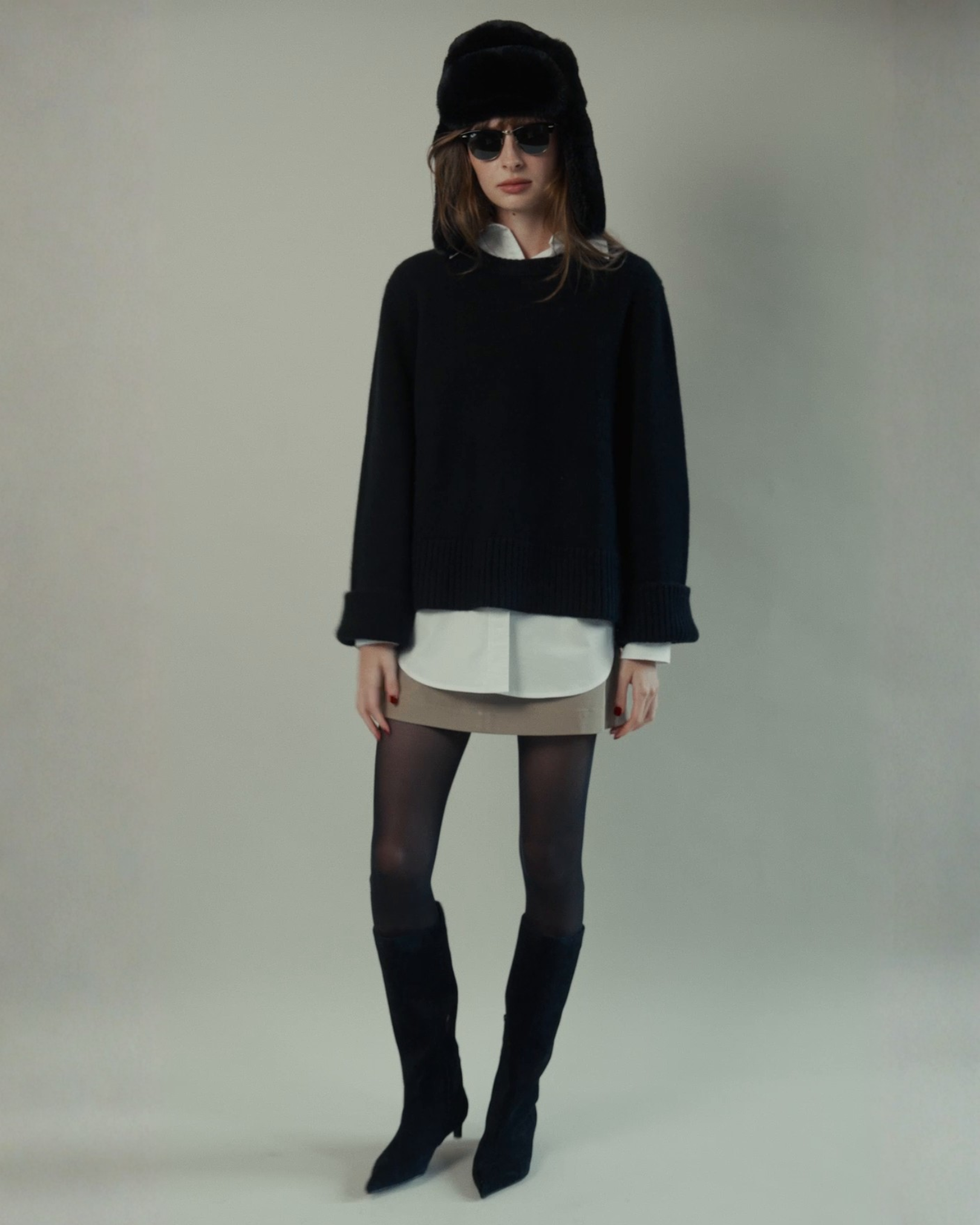 Mary Mini A-Line Skirt in Stone Sage – Classic Six Mary Mini A-Line Skirt in Stone Sage – Classic Six
