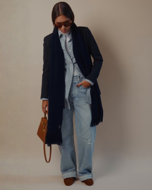 Donna Button-Down Shirt in Blue & White Stripe