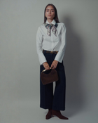 Beverly Wide-leg Pant in Navy