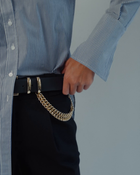 Donna Button-Down Shirt in Blue & White Stripe