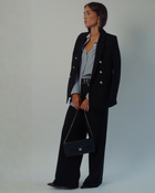 Beverly Long Wide-leg Pant in Black