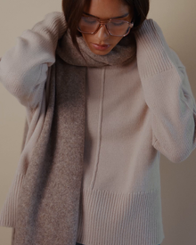 Cary Crew-Neck Sweater in Taupe