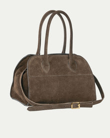 Italian Genuine Suede Top-Handle Bag | Novara