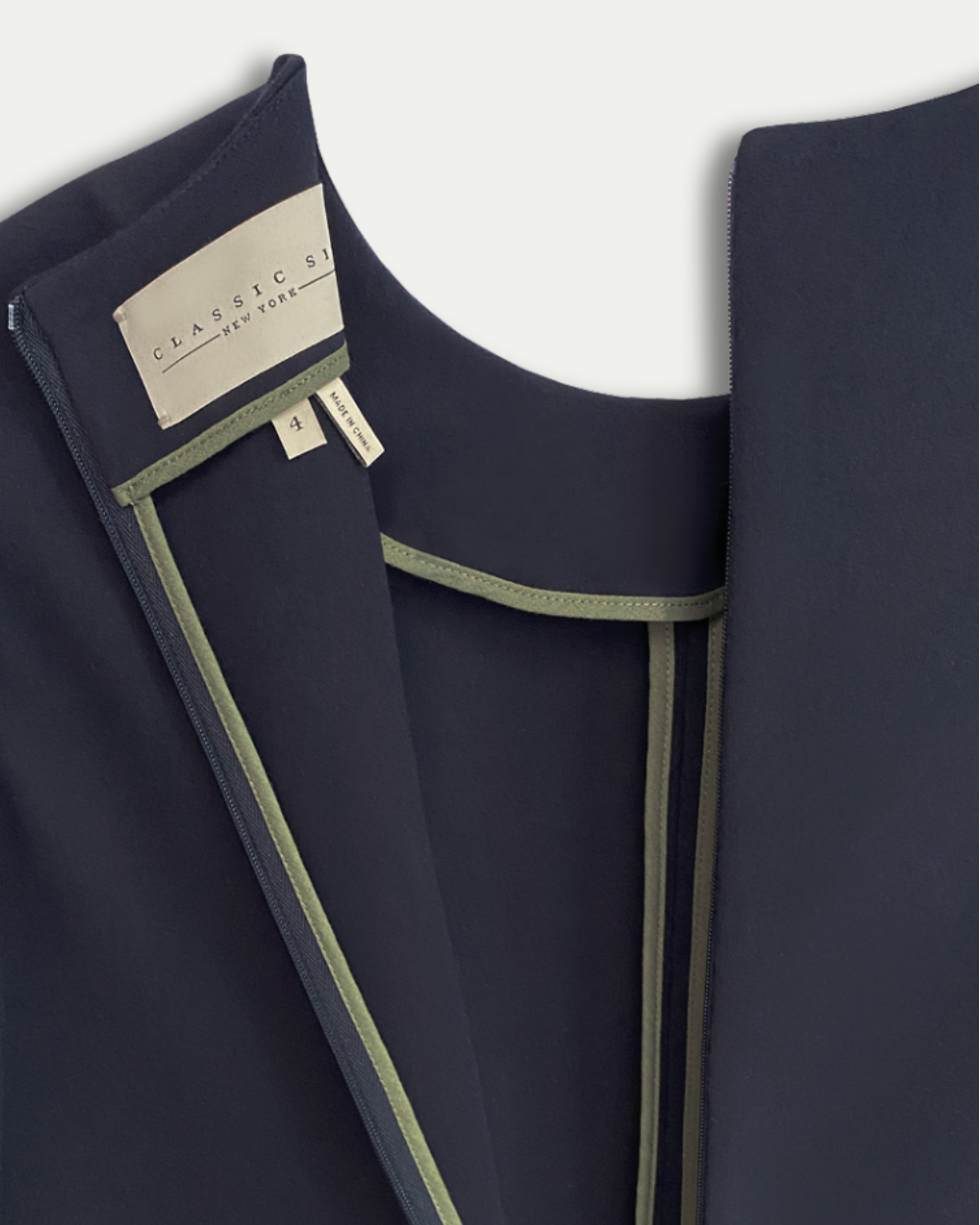 Twiggy Sleeveless Shift Dress in Navy