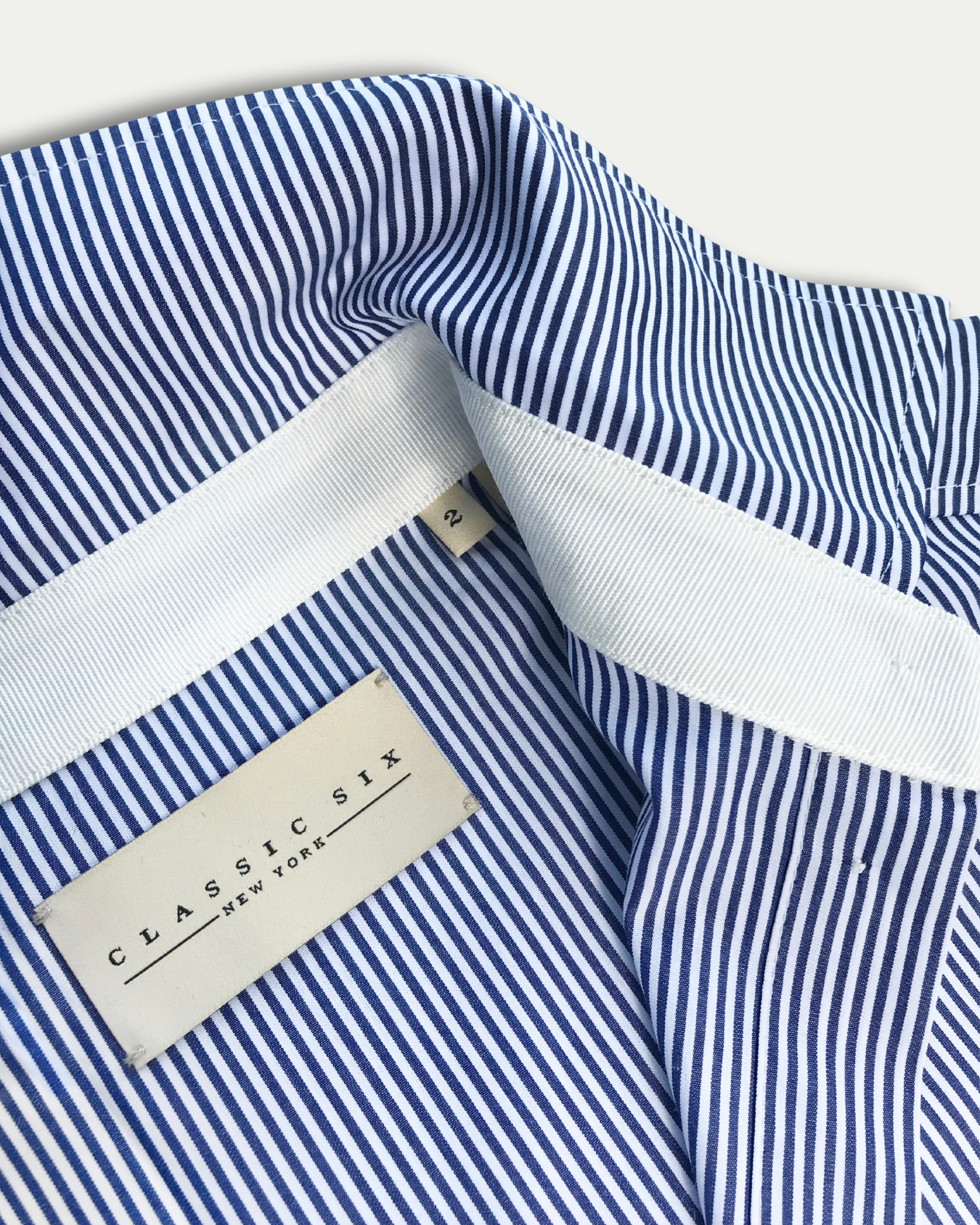 Donna Button-Down Shirt in Blue & White Stripe – Classic Six Donna Button-Down Shirt in Blue & White Stripe – Classic Six