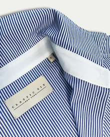 Donna Button-Down Shirt in Blue & White Stripe
