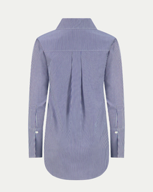 Donna Button-Down Shirt in Blue & White Stripe