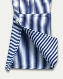 Donna Button-Down Shirt in Blue & White Stripe