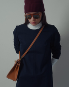 Twiggy Shift Dress in Navy