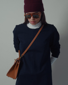 Twiggy Shift Dress in Navy