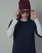 Twiggy Shift Dress in Navy