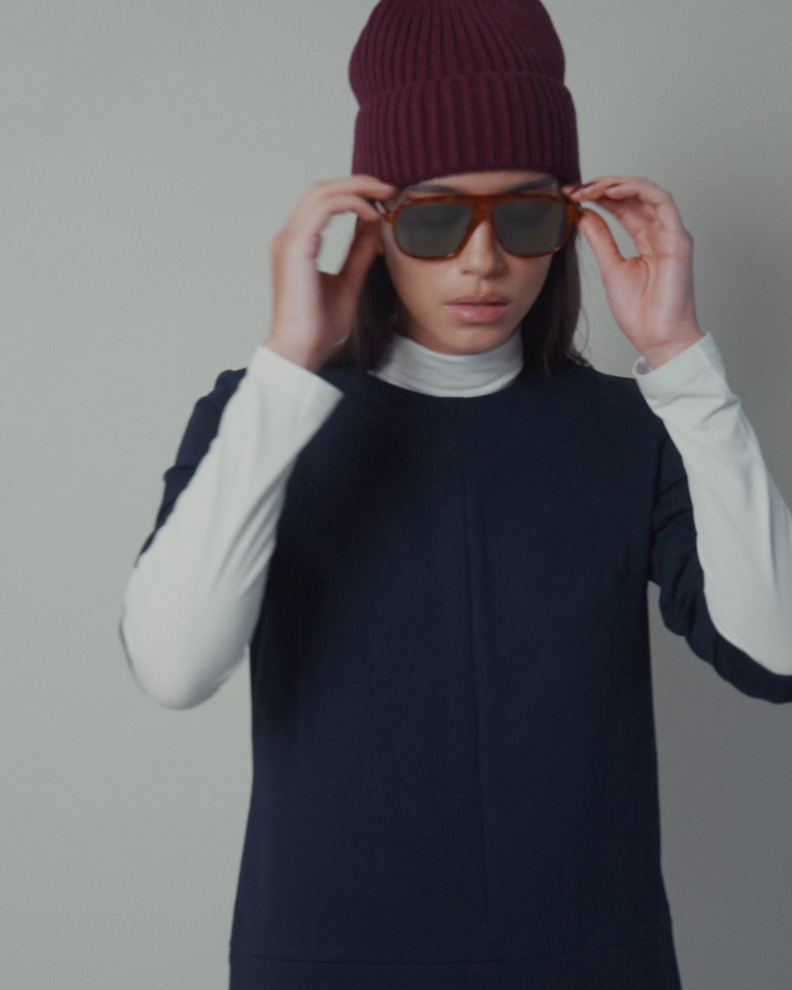 Twiggy Shift Dress in Navy