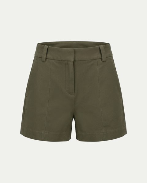 Lauren Shorts in Army Green | Classic Six