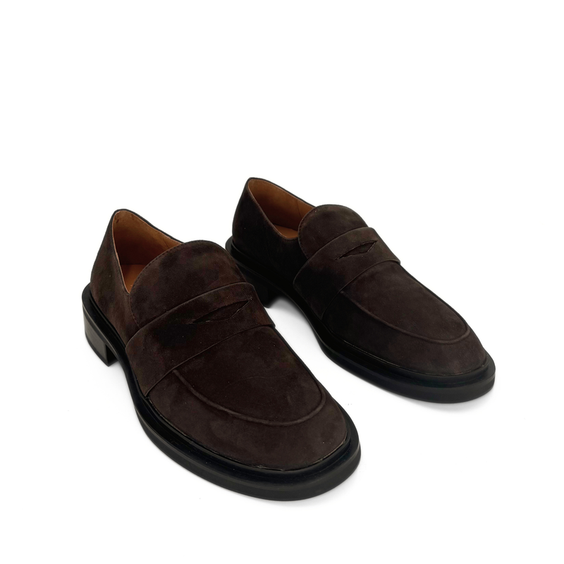 Drew Chunky Suede Loafers