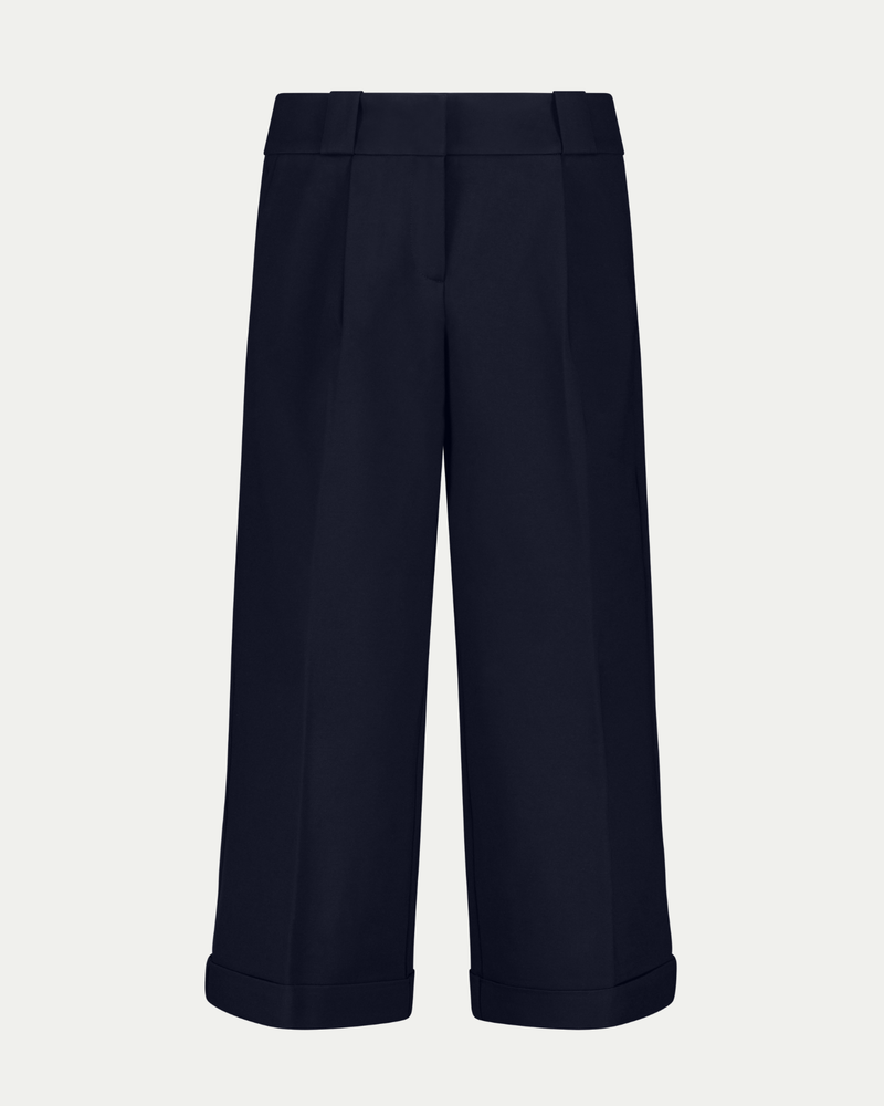 Beverly Wide-leg Pant in Navy