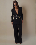 Beverly Long Wide-leg Pant in Black