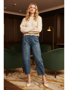HIGH RISE RELAXED BARREL JEANS