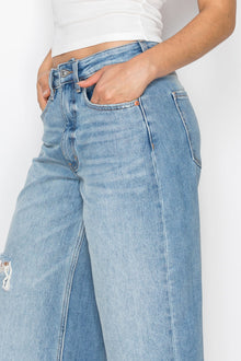 *HYBRID STYLE* ULTRA HIGH RISE RELAXED JORT JEANS