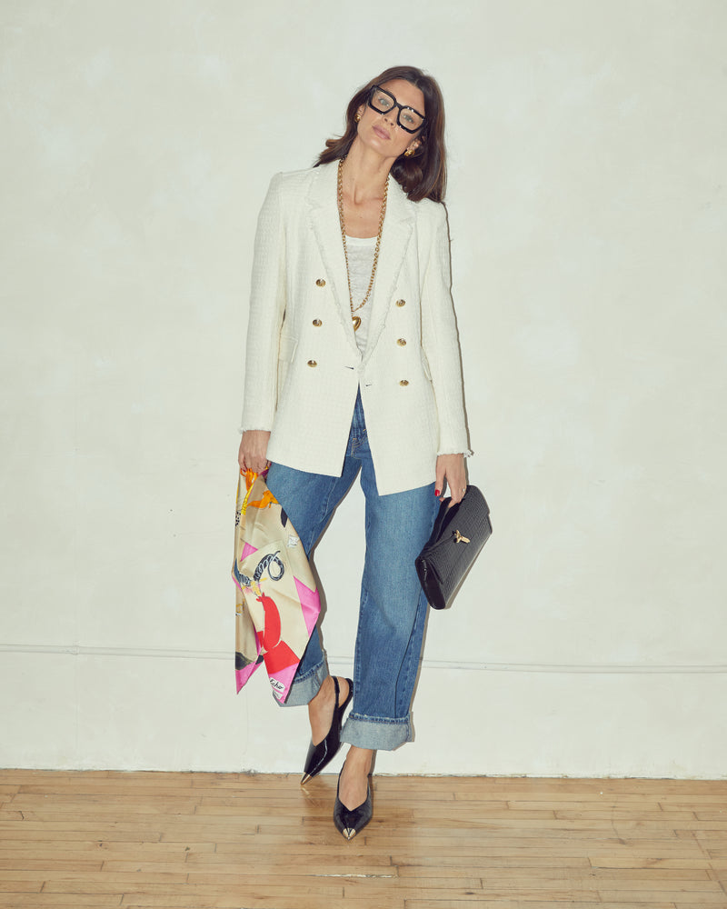 Katharine Blazer in Ivory Tweed