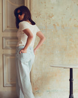 James Linen Scoop-Neck Tee