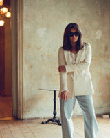 James Linen Scoop-Neck Tee