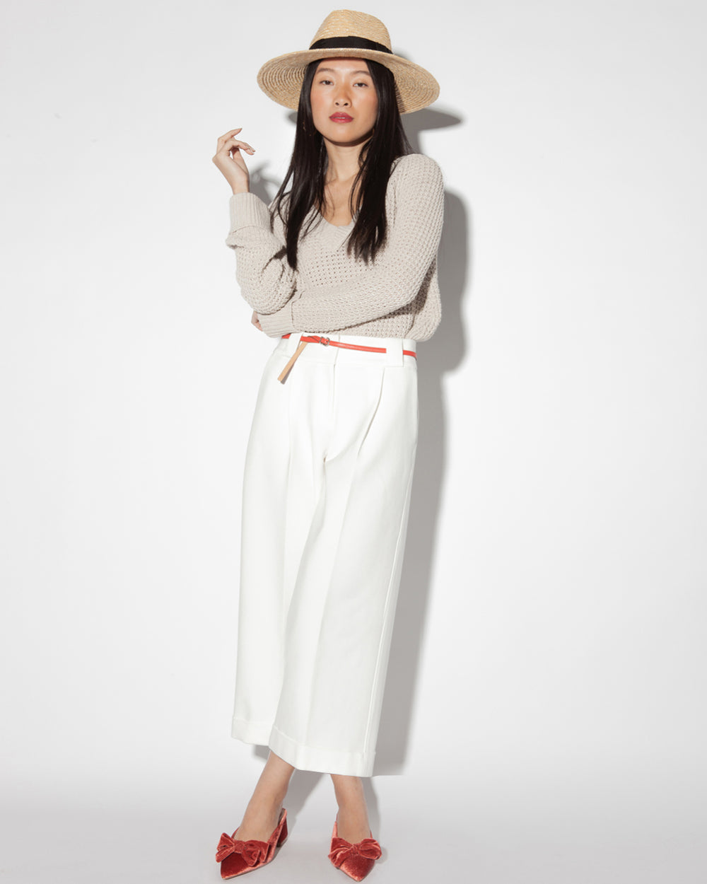 Factory: Curvy Essential Straight White Jean In All-day