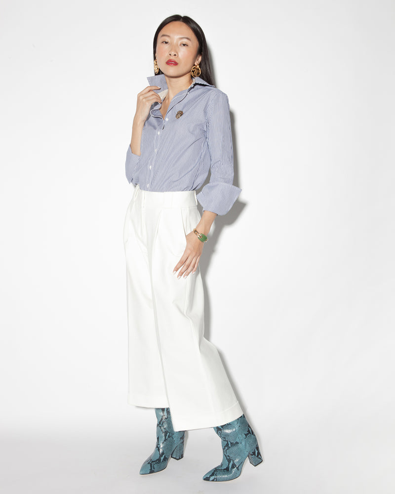 Beverly Wide-leg Cropped Pant