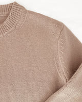 Cary Crew-Neck Sweater in Taupe