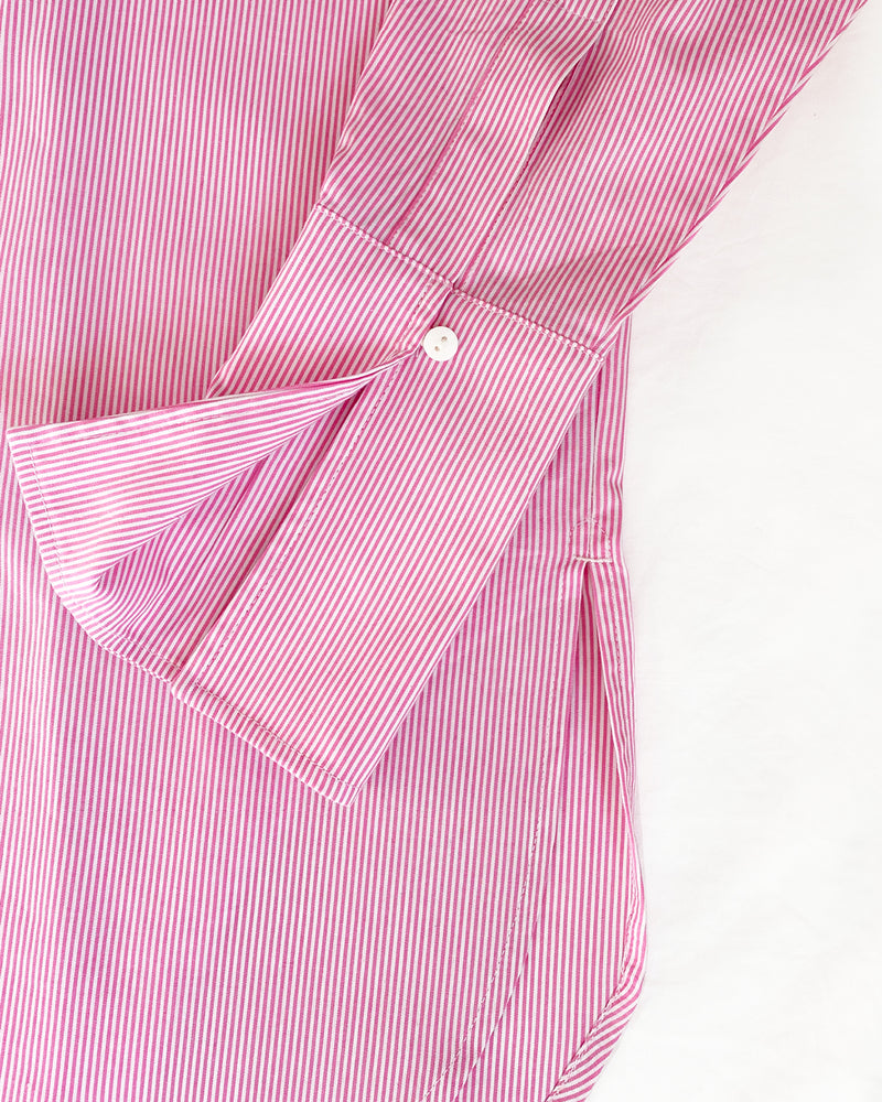 Donna Button-Down Shirt in Pink Stripe