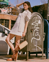 Donna Button-Down Shirt in Stone Sage