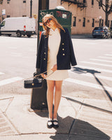Twiggy Sleeveless Shift Dress Ivory