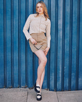 Donna Button-Down Shirt in Stone Sage